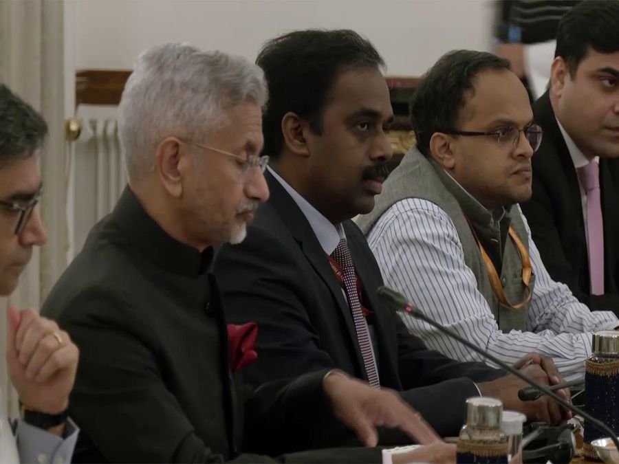 EAM Jaishankar during meeting with Afghanistan FM