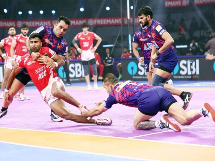 PKL 12: Akshit's heroic Super 10 helps table toppers Dabang Delhi complete double over Gujarat Giants