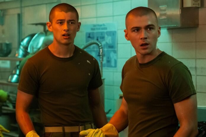 ‘Boots’ stars Miles Heizer and Liam Oh open up about that shocking recruit death: “Everyone realizes how serious this is”