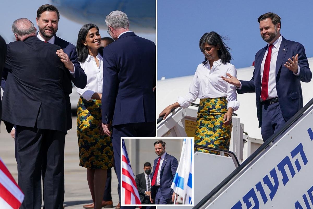 JD Vance arrives in Israel to shore up fragile Gaza cease-fire with second lady Usha