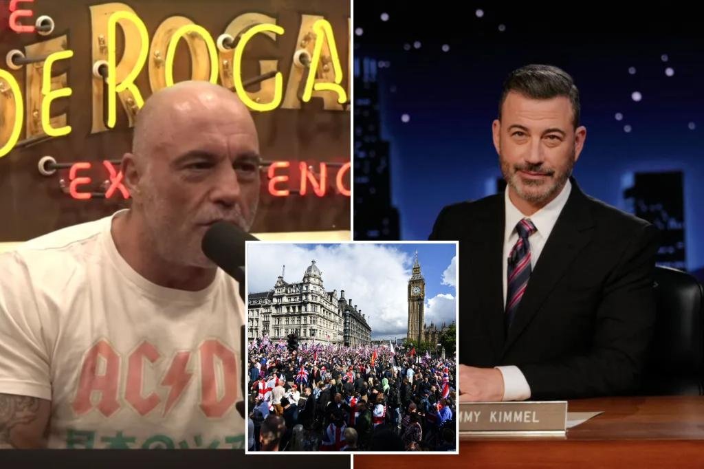 Joe Rogan slams media complaining about Kimmel while UK government arrests people for online speech