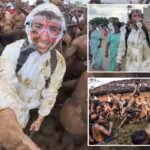 YouTuber Tyler Oliveira branded ‘racist,’ dragged through the muck after filming Indian village’s messy ‘poop-throwing’ fight