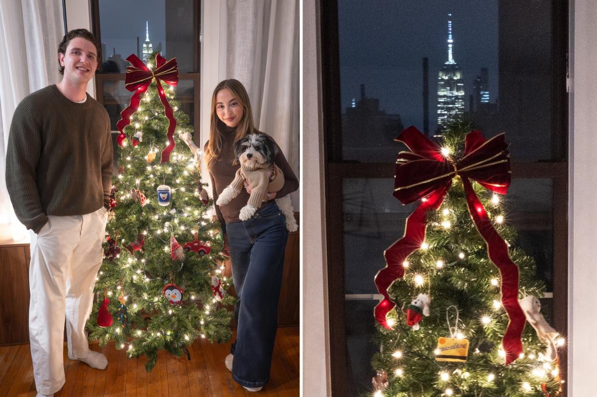 Exclusive | NYC couple goes viral for using Empire State Building as Christmas tree topper