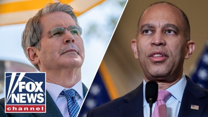 Bessent fires back at Jeffries over ‘ignorant’ Trump comment: ‘Kind of sad’ (Video)