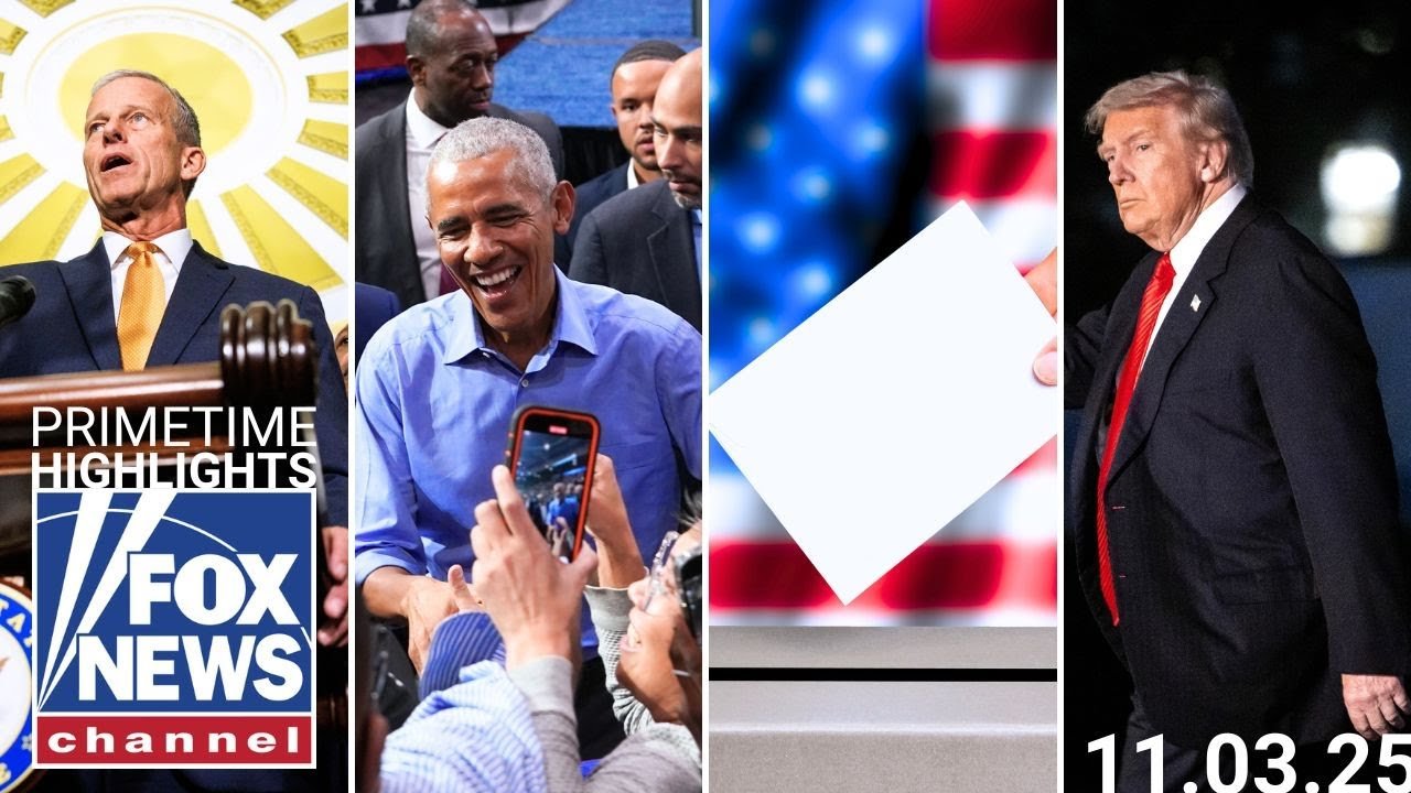 Fox News Highlights - November 3rd, 2025 (Video)
