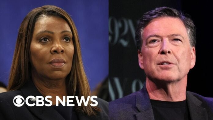 Justice Department defends cases against James Comey and Letitia James (Video)