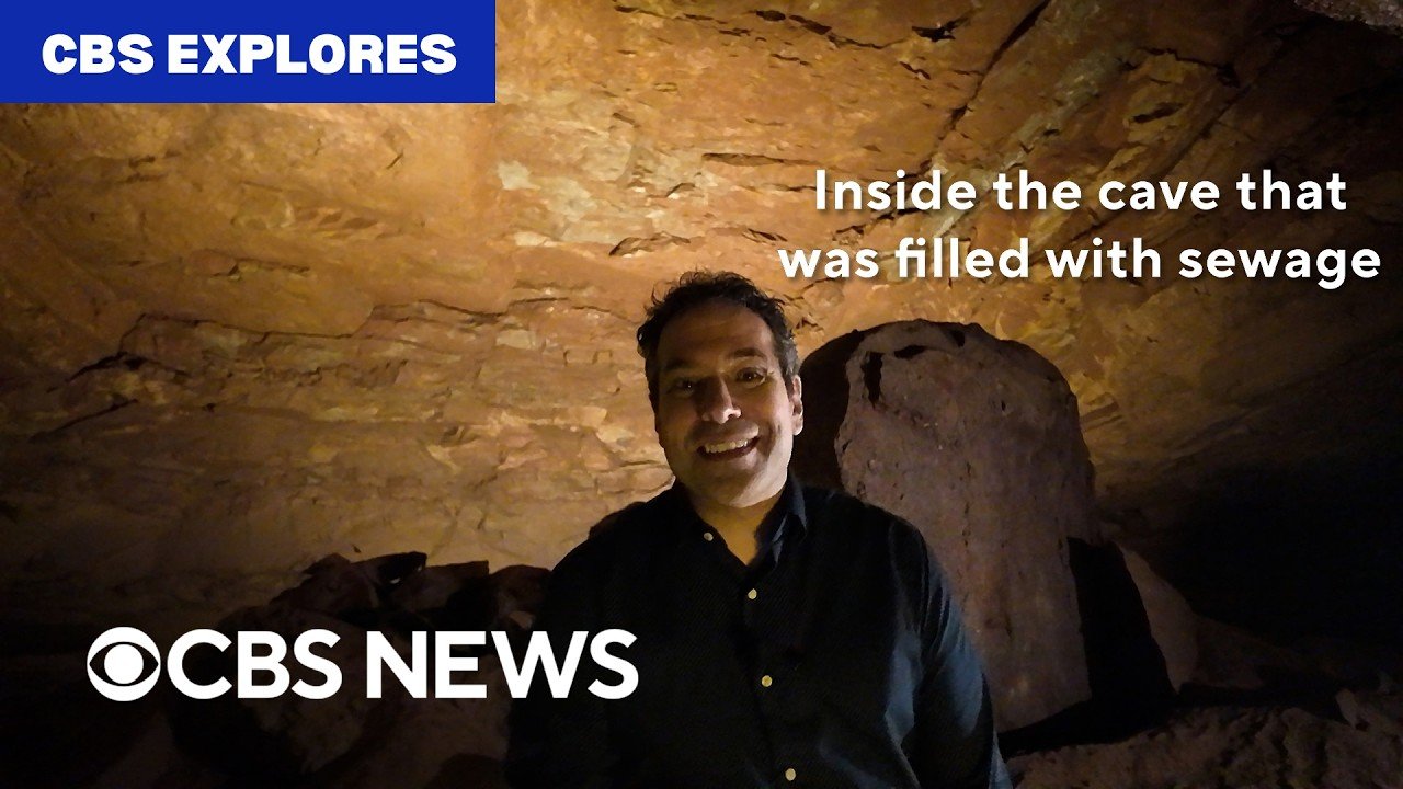 Touring a cave that once stunk up a town (Video)
