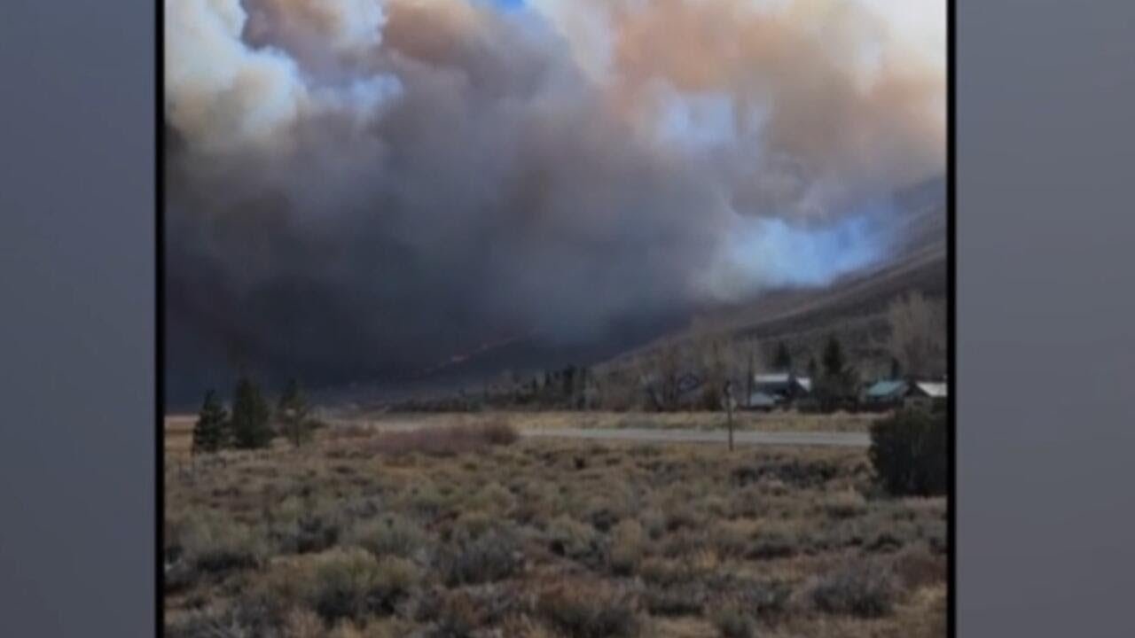 California wildfire forces evacuations and storms trigger mudslides concerns (Video)