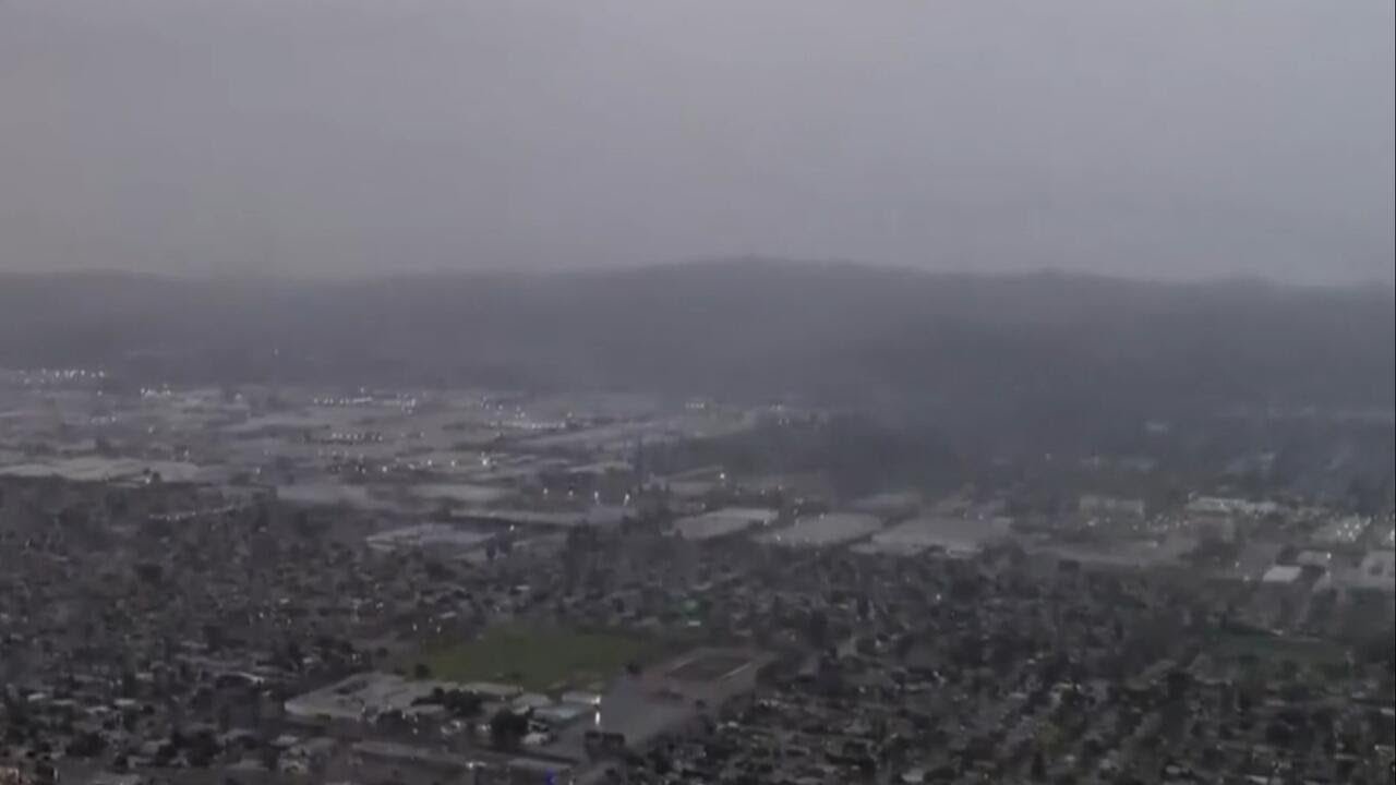 Atmospheric river moving into Southern California, bringing possible flooding and mudflows (Video)