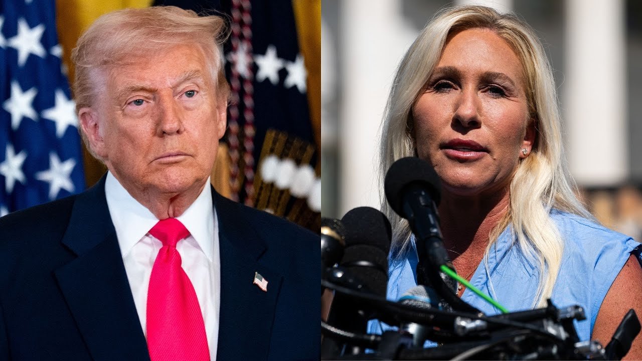 How Trump and Marjorie Taylor Greene's feud over the Epstein files escalated (Video)