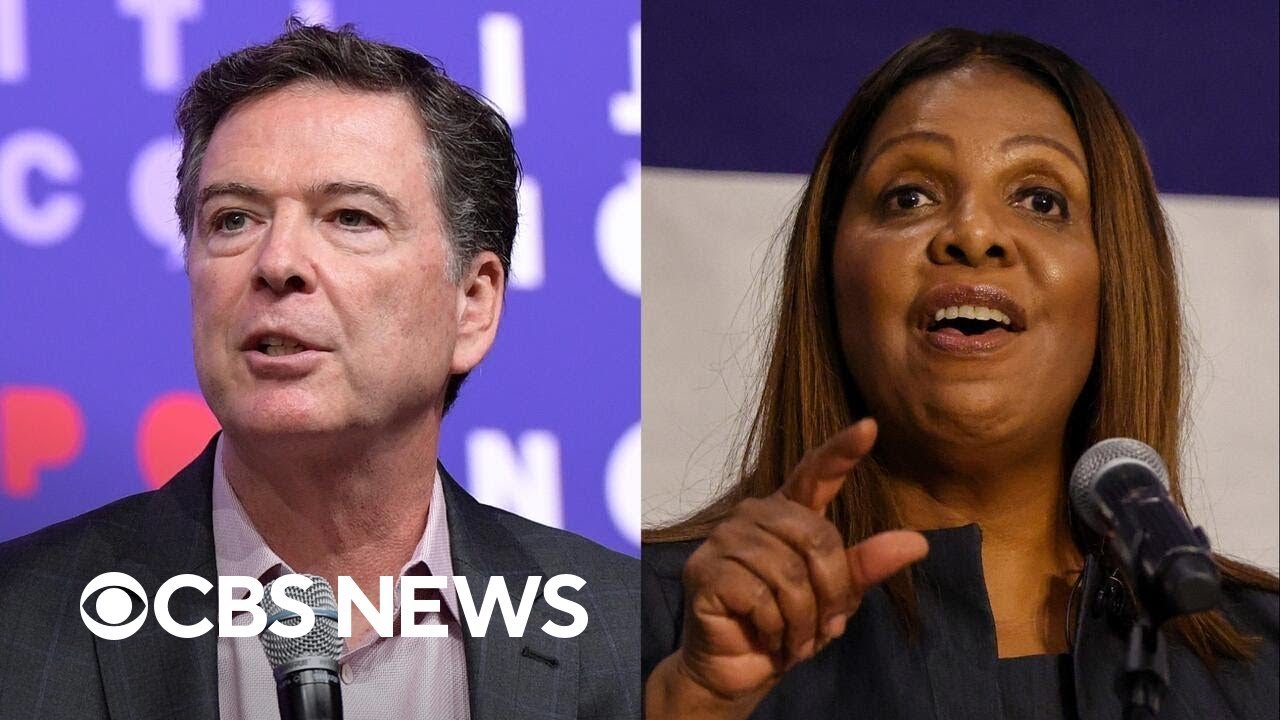 White House standing with prosecutor Lindsey Halligan after cases dismissed against Comey, James (Video)