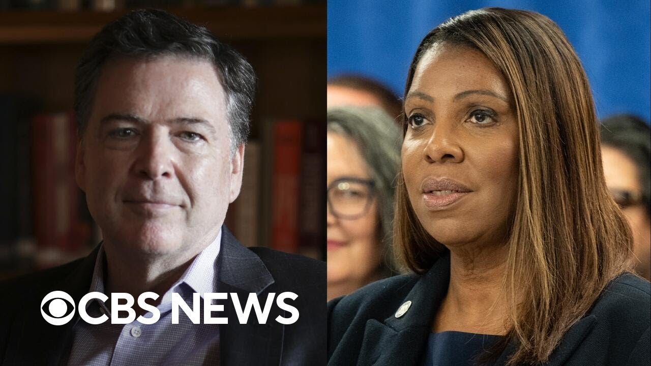 Justice Department weighs next steps after judge tosses James Comey, Letitia James cases (Video)