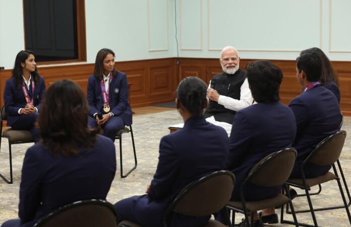 Harleen Deol asks PM Modi about his skincare routine; he credits the ‘love of crores of Indians’