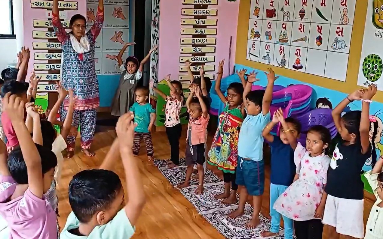 Smart anganwadi in Vadodara village outshines private play schools with modern facilities