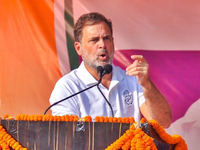 Rahul rallies Congress cadre in Madhya Pradesh; slams BJP over mid-day meal neglect