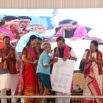 Assam CM hands over land titles to 4,673 tribal families