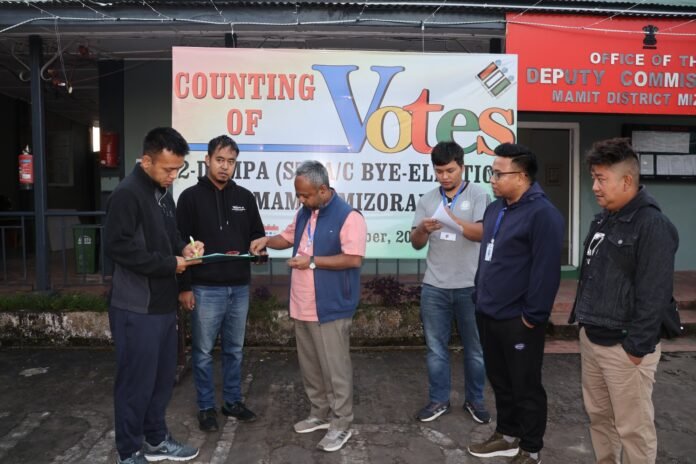 Counting of votes begins in Mizoram bypolls amid tight security