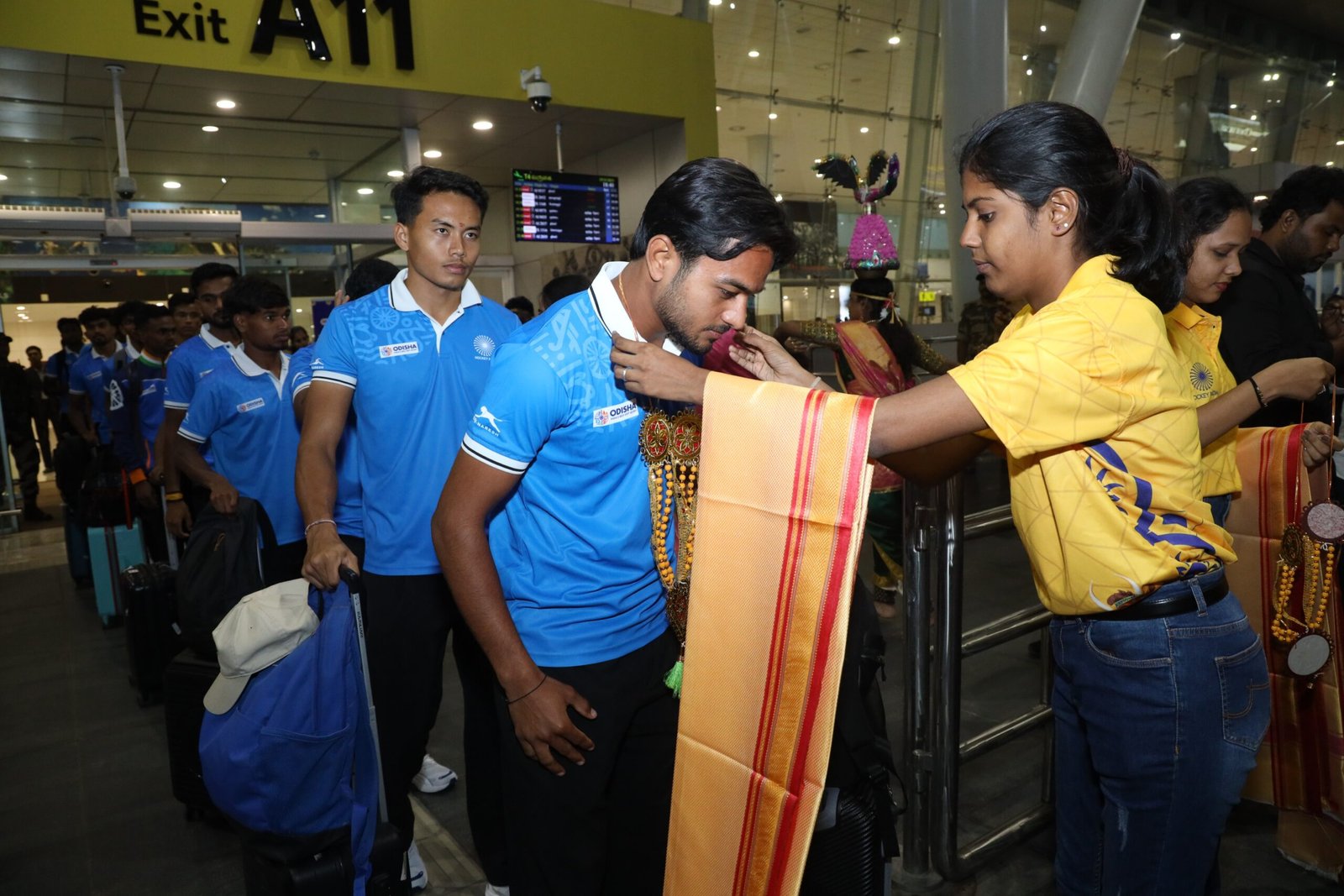 Indian junior men's hockey team arrives in Chennai for World Cup 2025