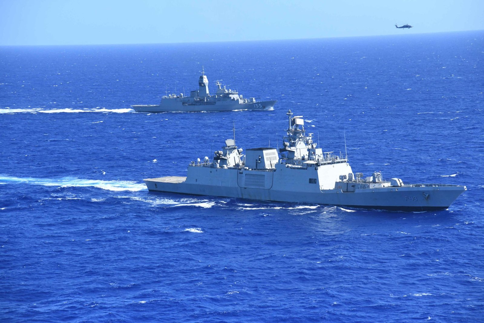 INS Sahyadri, Australian Navy's HMAS Ballarat participate in 'AUSINDEX' in Northern Pacific