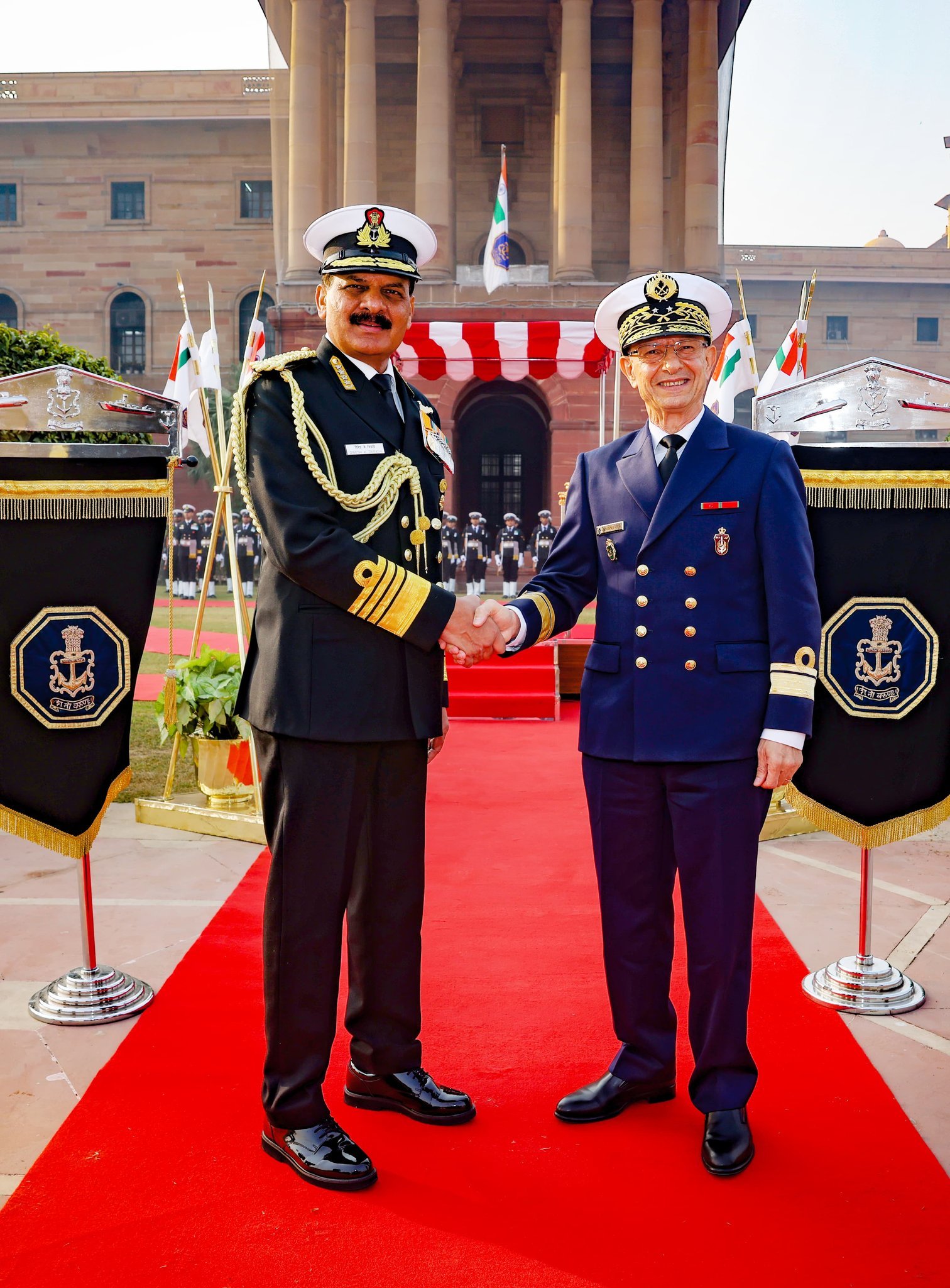 Indian Navy chief receives top Moroccan Navy official ahead of talks