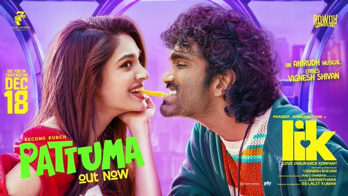 Romantic track ‘Pattuma’ from Vignesh Shivan’s ‘LIK’ released