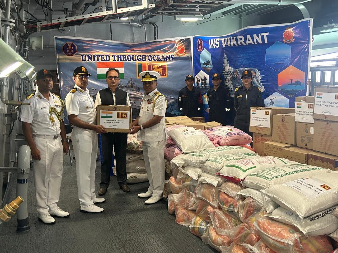 Committed to 'Neighbourhood First' policy, India delivers humanitarian aid to Sri Lanka 1 Committed to 'Neighbourhood First' policy, India delivers humanitarian aid to Sri Lanka