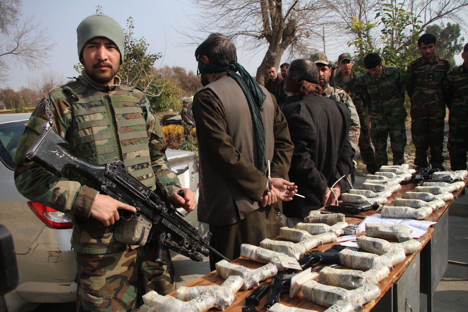 Weapon cache seized in Afghanistan's Uruzgan province