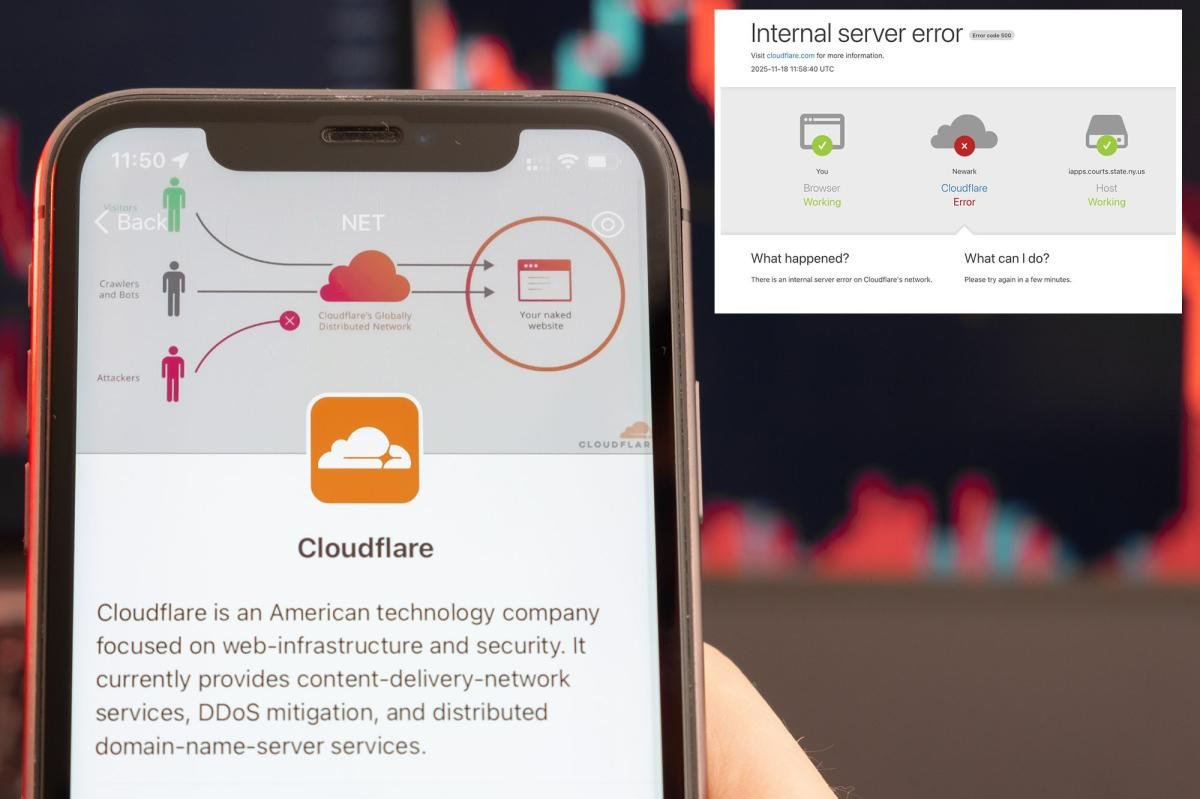 Users report X is down as Cloudflare probes internal server error