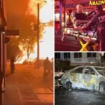 7 FDNY firefighters injured after jaw-dropping NYC car explosion blasts fireball into night sky