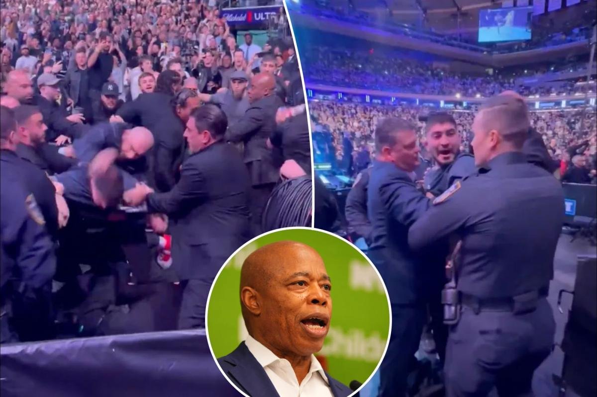 Eric Adams vows participants in wild UFC 322 brawl will be held ‘accountable’