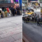 Victim stabbed twice in Times Square in broad daylight — remains ‘highly uncooperative’: police