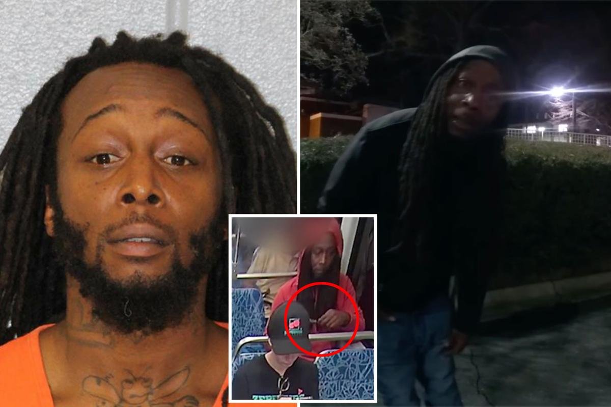 Disturbing bodycam footage shows Iryna Zarutska’s alleged killer saying a ‘man-made material’ is controlling him months before murder