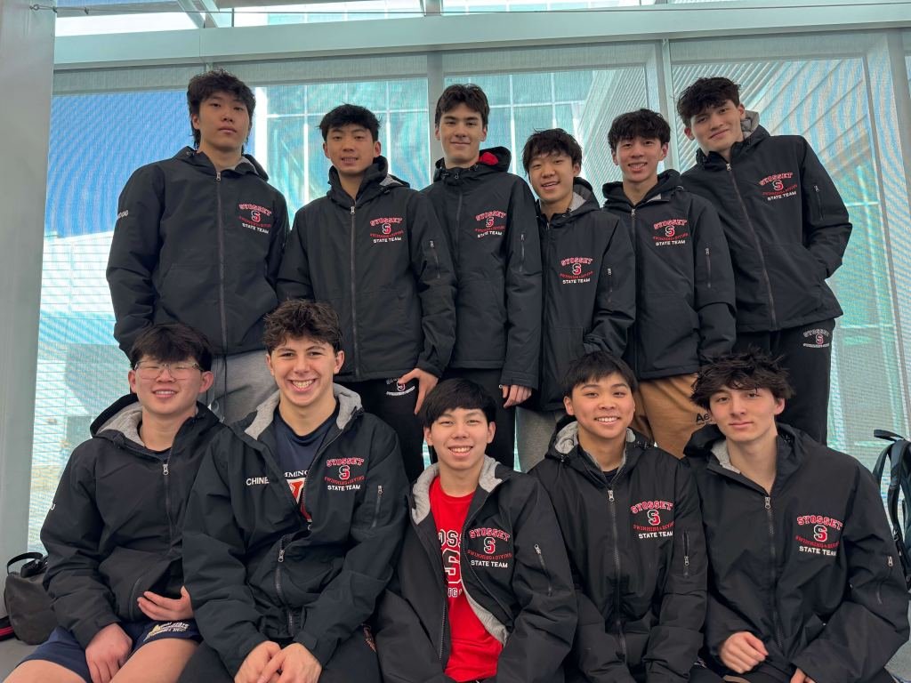 Syosset Boys Swim Team at Alex Mitchell Long Island mini event