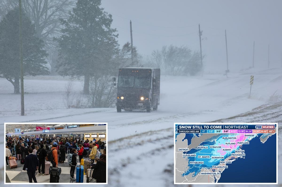 Travel delays expected on the East Coast as powerful Nor’easter brings rain and snow