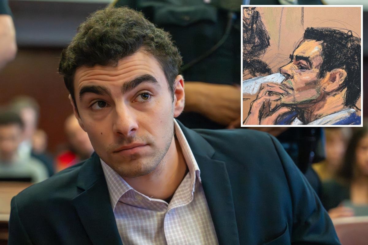 Luigi Mangione appears to nervously bite nails at this point in NYC court hearing