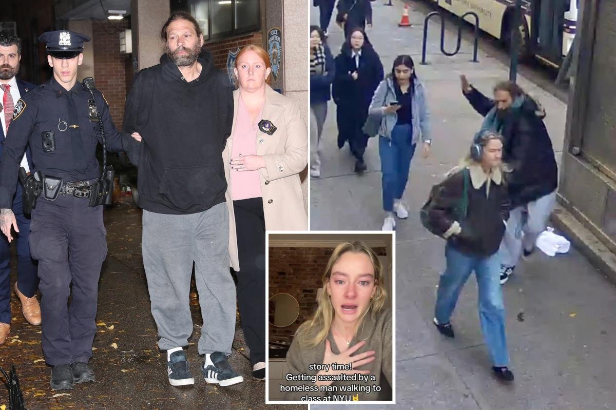 Homeless serial creep with history of assaulting women busted for shoving, groping NYU student on way to class