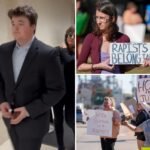 Teen rapist who dodged prison sentence gets heckled as he saunters into court: ‘Why did you rape those girls?’