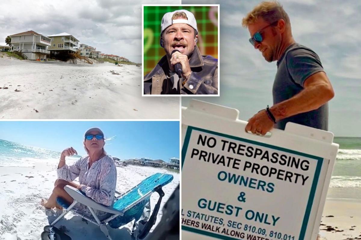 Backstreet Boys singer Brian Littrell faces off in court with senior citizen he says has been trespassing on his private  Florida beach
