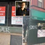 Fired up! New Yorkers fume after graffiti vandal defaces dozens of businesses with ‘SMOKE’
