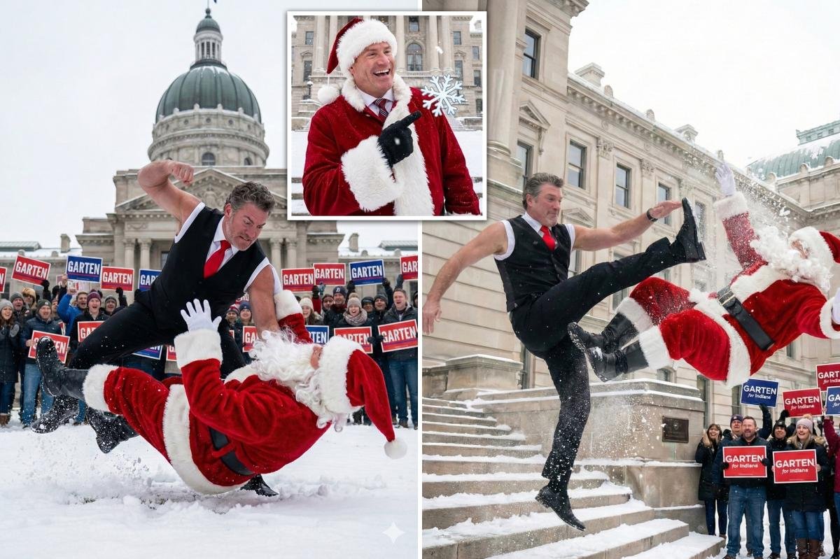 Indiana GOP senator causes uproar with AI images of himself clobbering Santa — then calls critics ‘snowflakes’