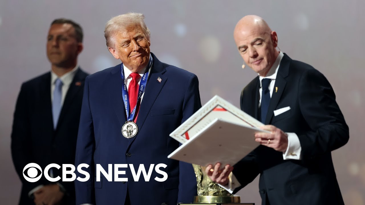Trump speaks after being awarded inaugural FIFA Peace Prize (Video)