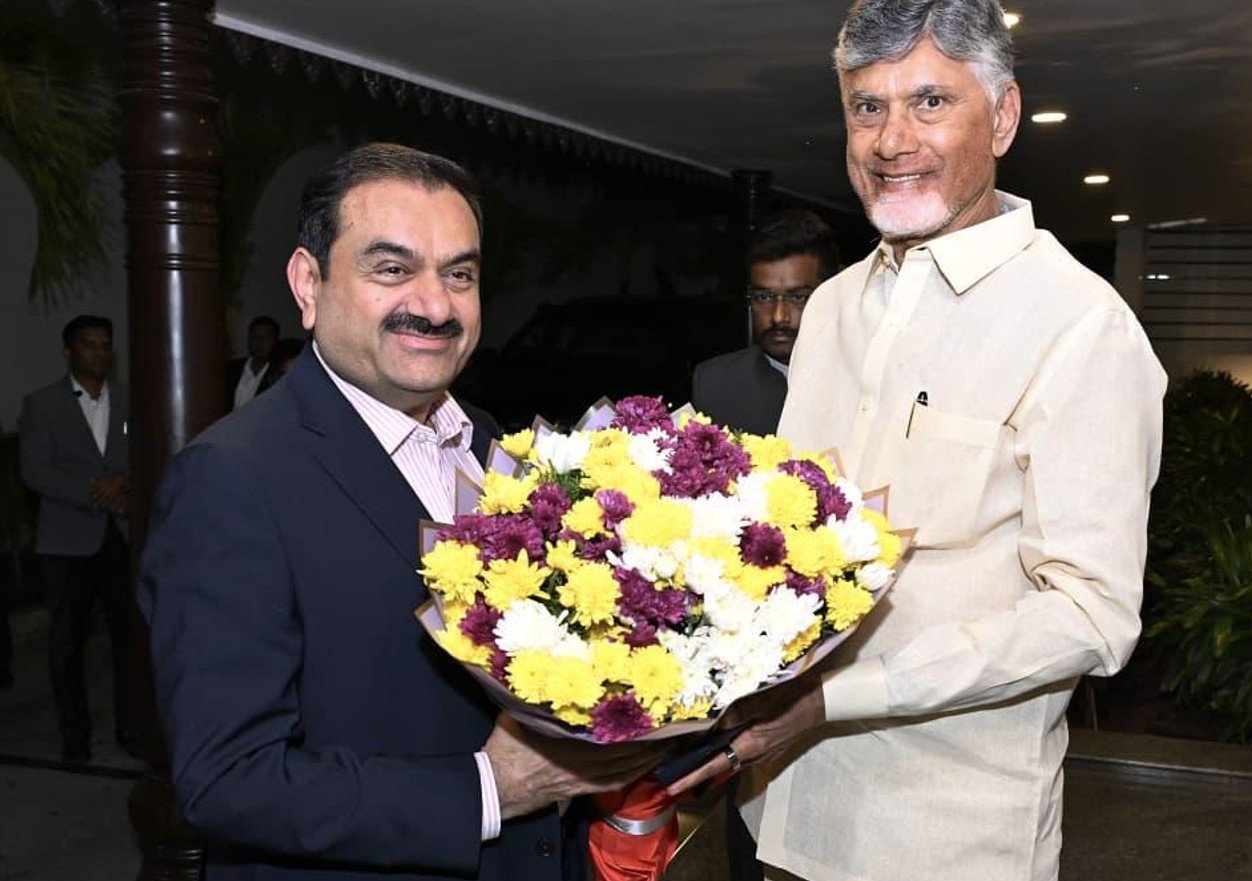 Gautam Adani meets Andhra Pradesh CM Chandrababu Naidu in Amaravati