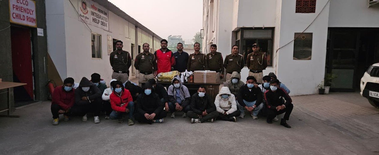 Delhi: Illegal bar busted in Samaypur Badli; 25 detained, liquor and hookahs seized