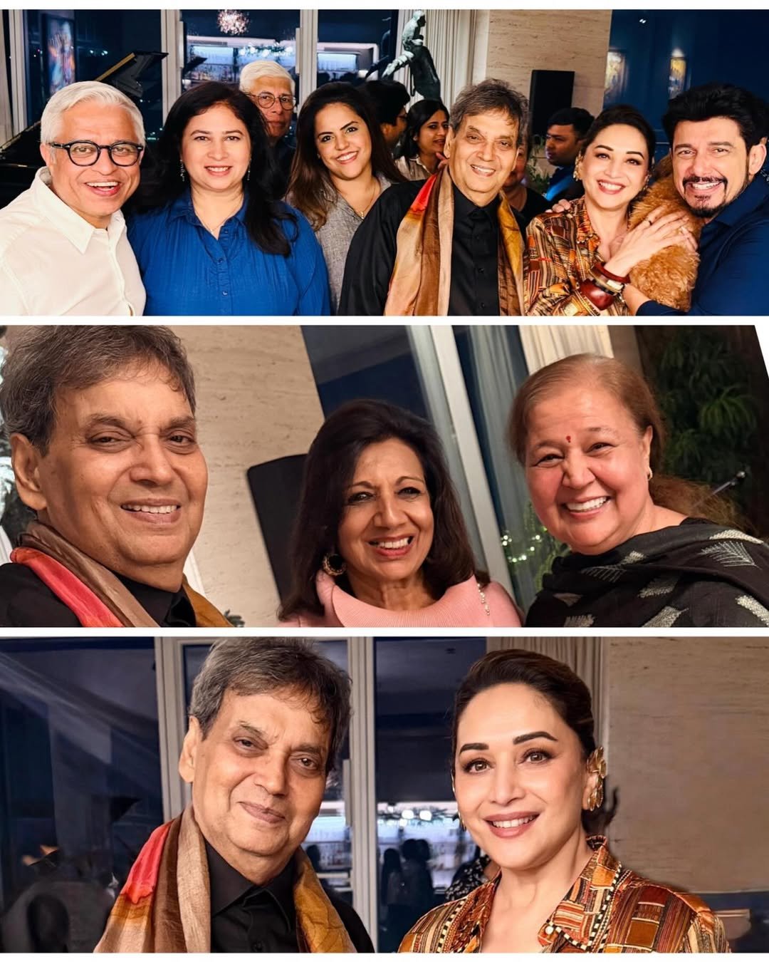 Subhash Ghai expresses gratitude as Madhuri Dixit hosts him for a lovely dinner