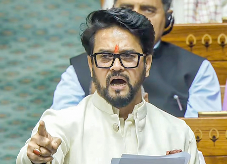 Anurag Thakur urges Speaker to act against Trinamool member over using e-cigarette in LS chamber