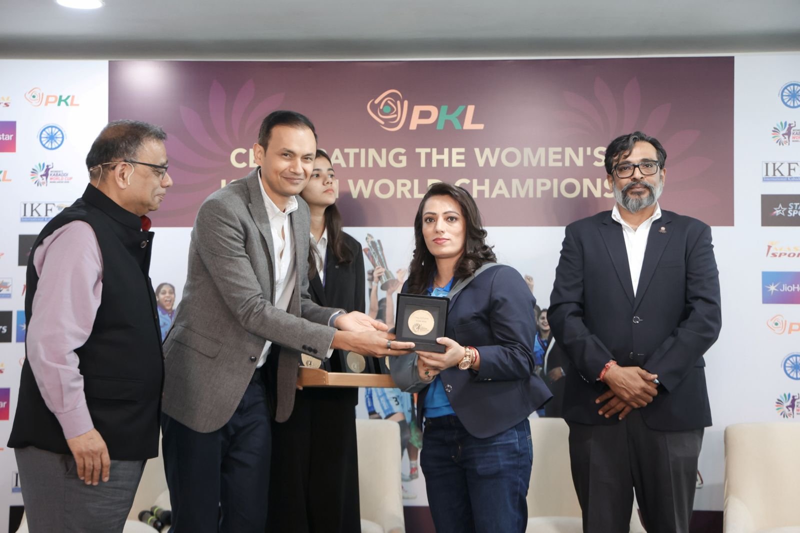 PKL honour Indian women’s kabaddi WC winners