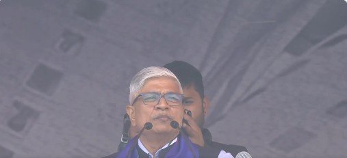 Rajendra Pal Gautam warns of threat to democracy, calls to protect Constitution at Congress rally