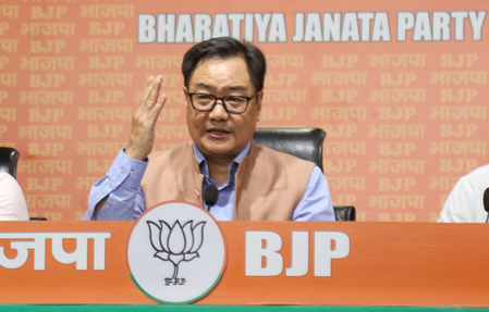 Cong should apologise in Parliament, says Kiren Rijiju on objectionable slogans against PM Modi