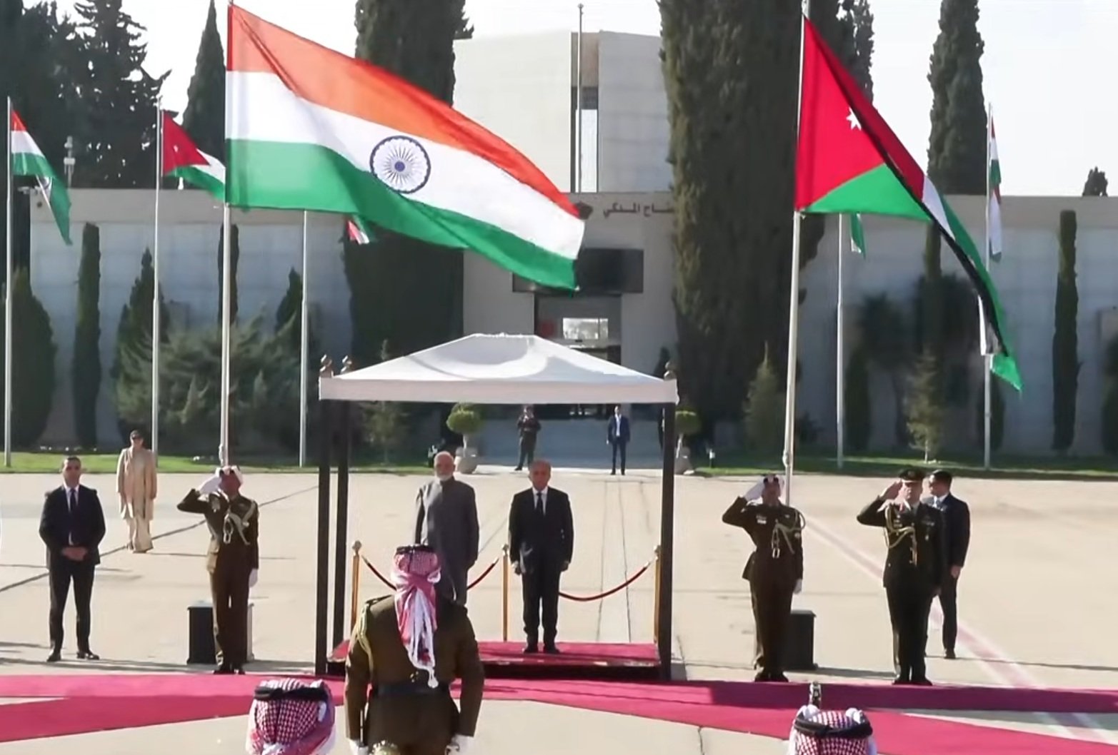 PM Modi arrives in Amman, set to hold talks with Jordan's King