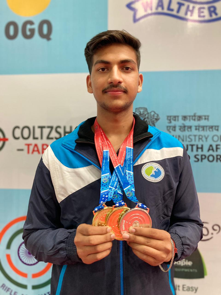 National Shooting C’ship: Suraj Sharma sweeps senior and junior 25m rapid fire pistol titles